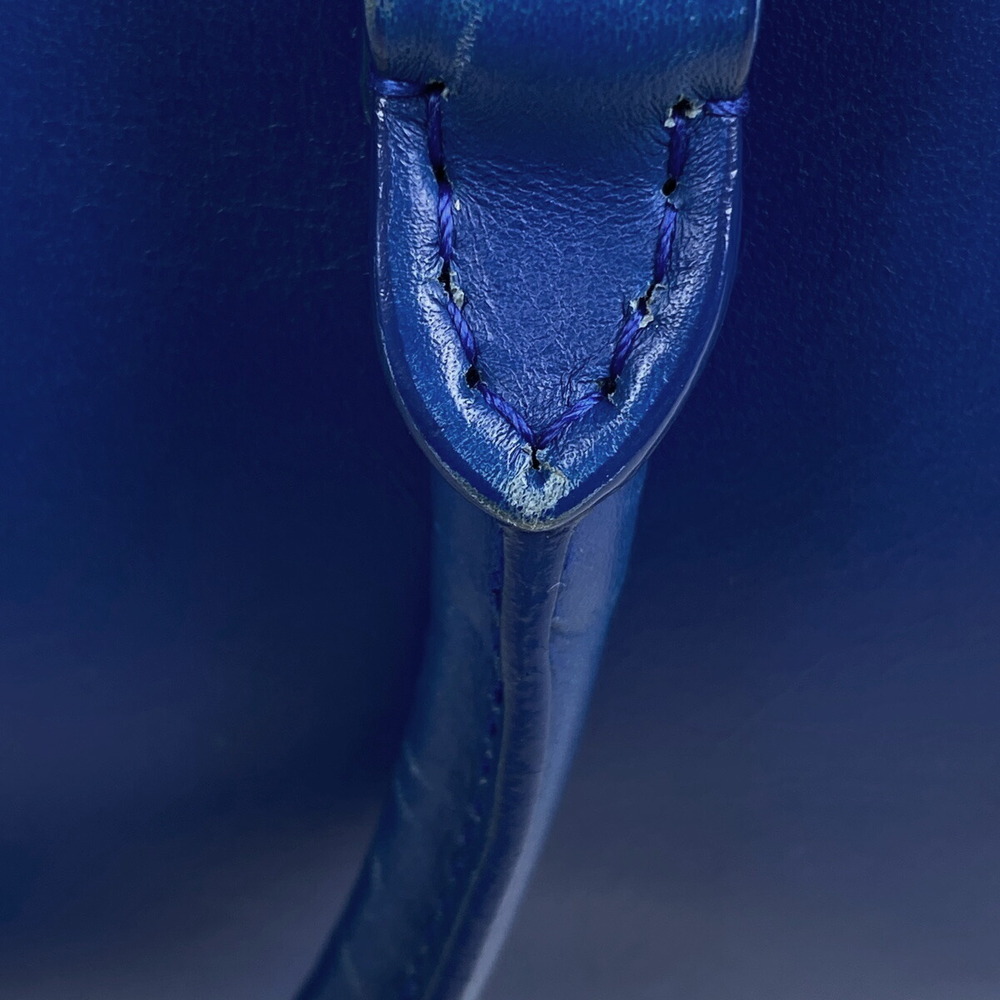 Saint Laurent Baby Duffle Handbag Shoulder Bag Leather Blue - Picture 5 of 7